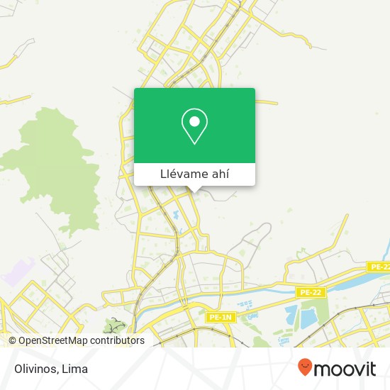 Mapa de Olivinos