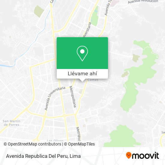 Mapa de Avenida Republica Del Peru