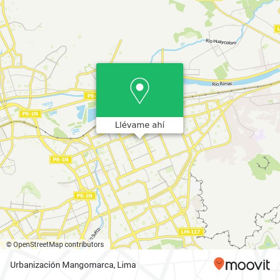 Mapa de Urbanización Mangomarca