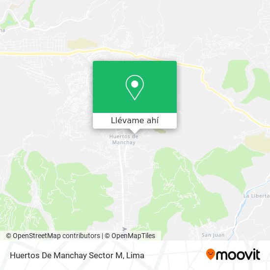 Mapa de Huertos De Manchay Sector M