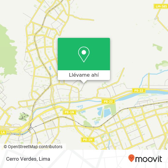Mapa de Cerro Verdes