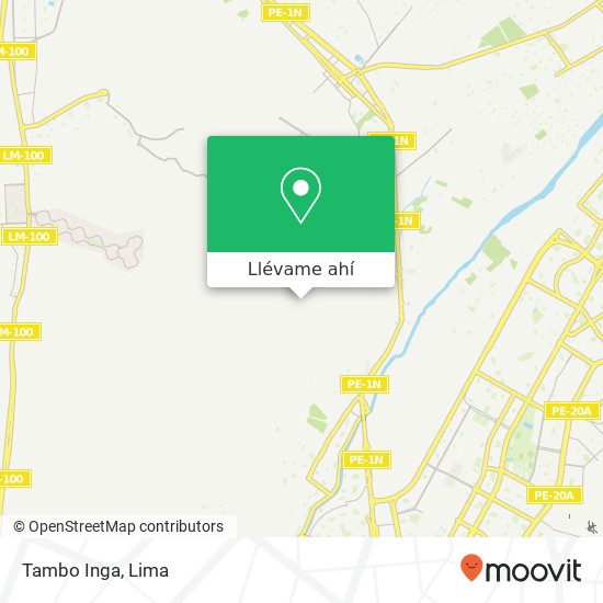 Mapa de Tambo Inga