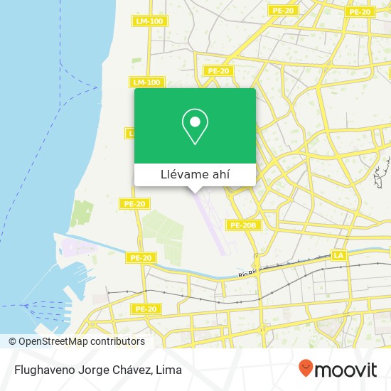Mapa de Flughaveno Jorge Chávez