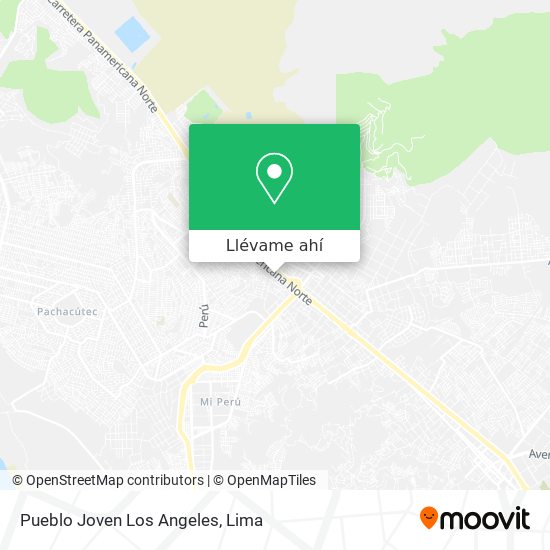Mapa de Pueblo Joven Los Angeles