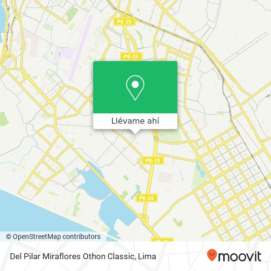 Mapa de Del Pilar Miraflores Othon Classic