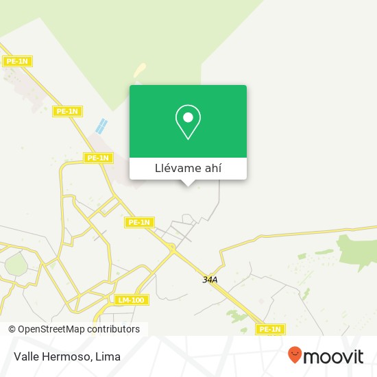 Mapa de Valle Hermoso