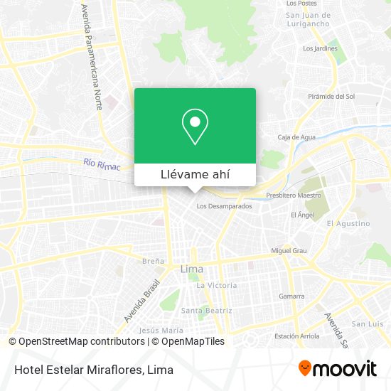Mapa de Hotel Estelar Miraflores