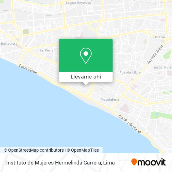 Mapa de Instituto de Mujeres Hermelinda Carrera