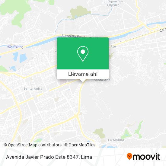 Mapa de Avenida Javier Prado Este 8347