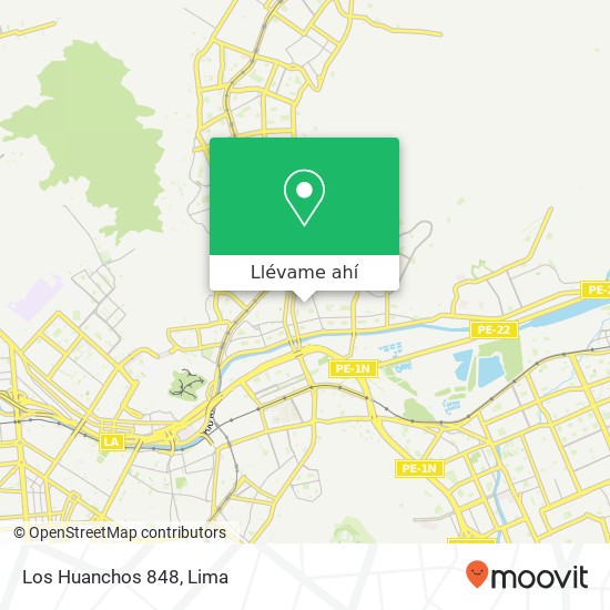 Mapa de Los Huanchos 848