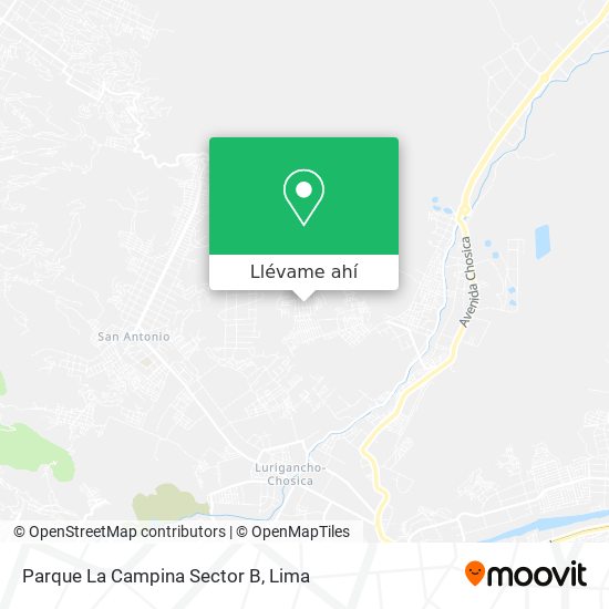 Mapa de Parque La Campina Sector B