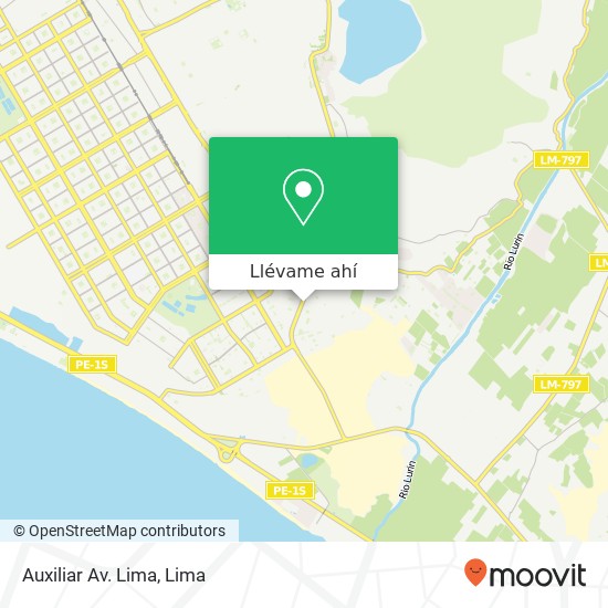 Mapa de Auxiliar Av. Lima