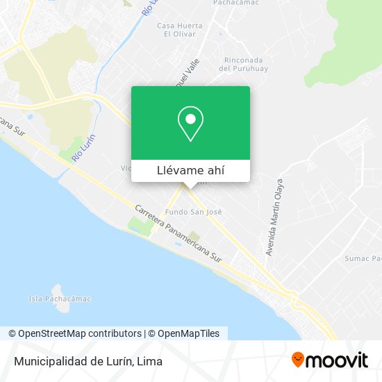 Mapa de Municipalidad de Lurín