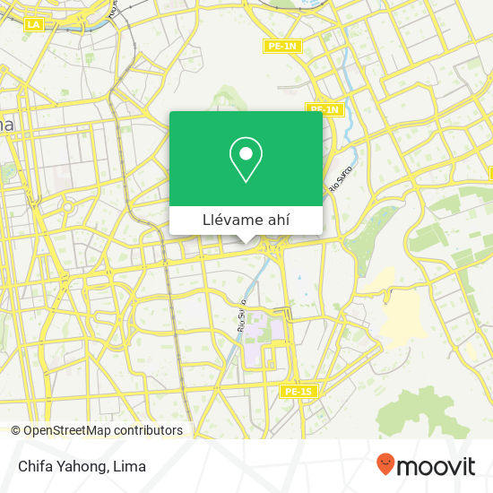 Mapa de Chifa Yahong