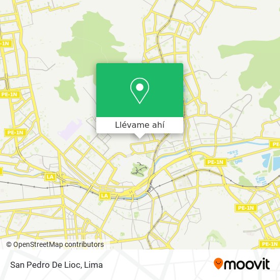 Mapa de San Pedro De Lioc