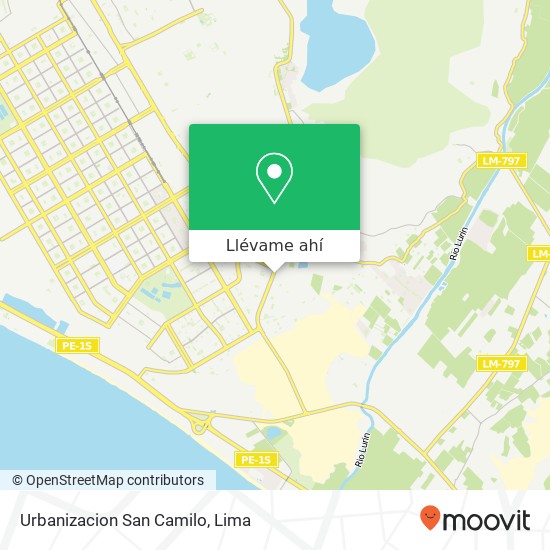 Mapa de Urbanizacion San Camilo