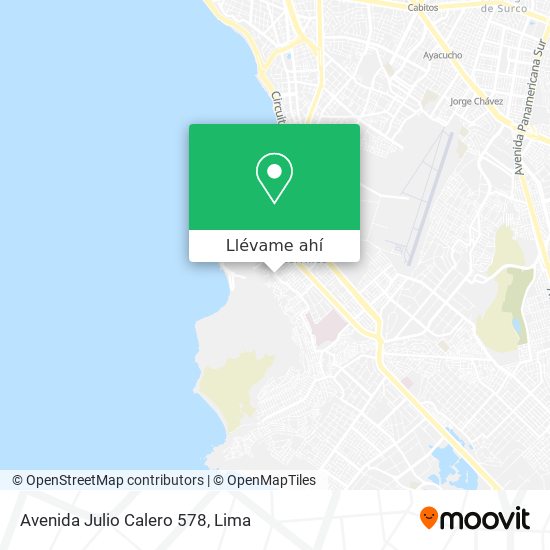 Mapa de Avenida Julio Calero 578