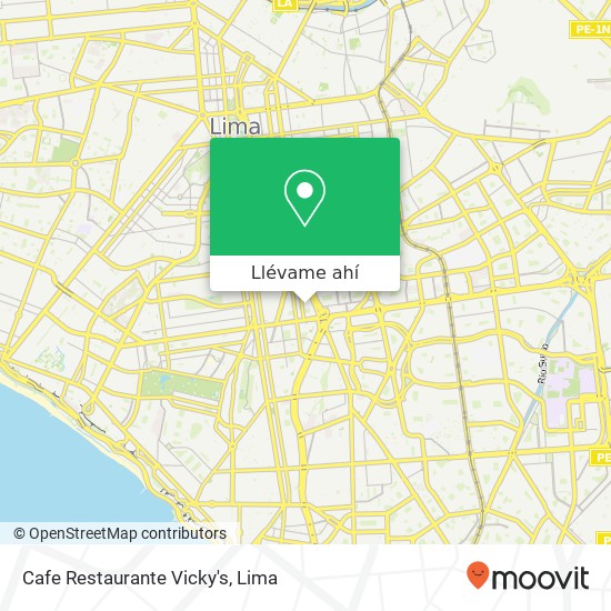 Mapa de Cafe Restaurante Vicky's
