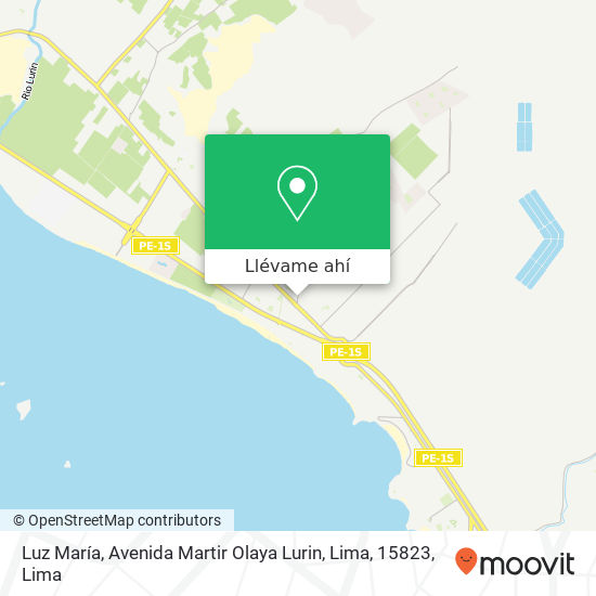 Mapa de Luz María, Avenida Martir Olaya Lurin, Lima, 15823