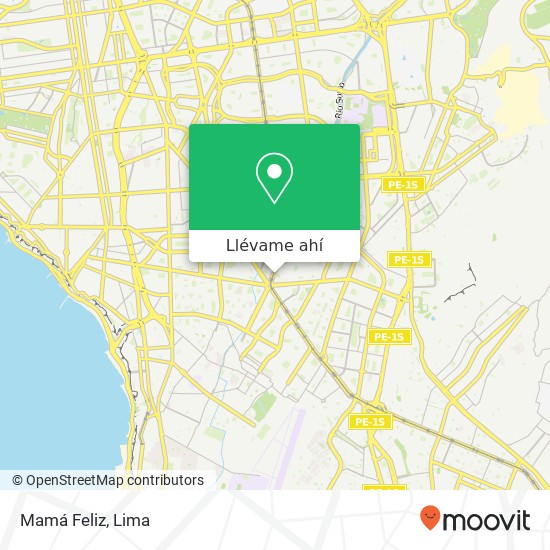 Mapa de Mamá Feliz, Avenida Aviación Higuereta 4ta Etapa, Santiago de Surco, 15038