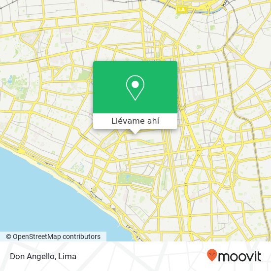 Mapa de Don Angello, 1219 Avenida Coronel José Leal Riso, Lince, 15073