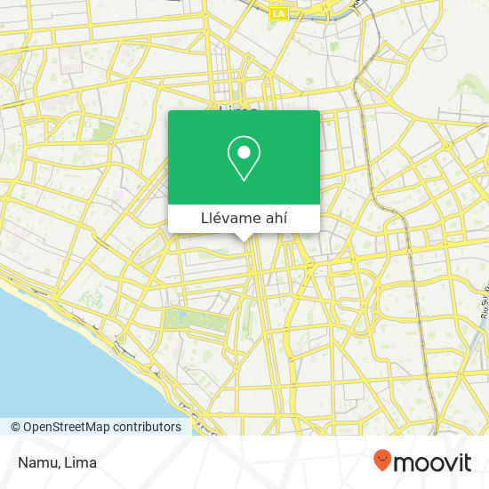 Mapa de Namu, Avenida Arenales Riso, Lince, 15073