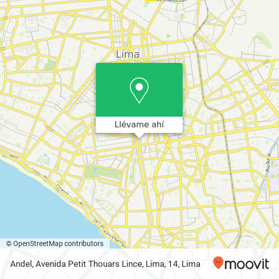 Mapa de Andel, Avenida Petit Thouars Lince, Lima, 14