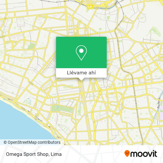 Mapa de Omega Sport Shop