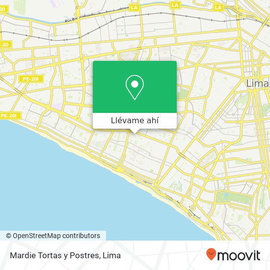 Mapa de Mardie Tortas y Postres, 215 Calle Ayarza de Morales El Campillo, San Miguel, 15086
