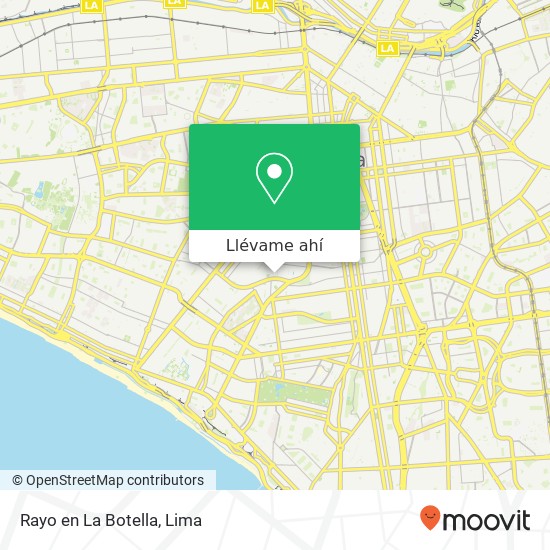 Mapa de Rayo en La Botella