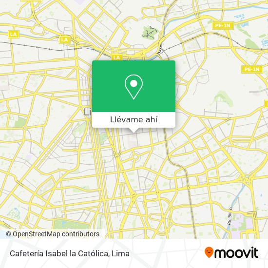 Mapa de Cafetería Isabel la Católica