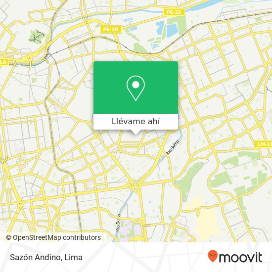 Mapa de Sazón Andino, Avenida Los Sauces Ate, Lima, 3