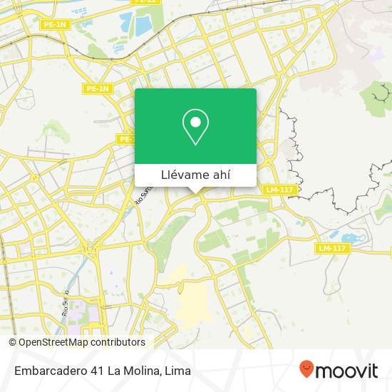 Mapa de Embarcadero 41 La Molina, 5894 Avenida Javier Prado Este La Fontana, La Molina, 15023