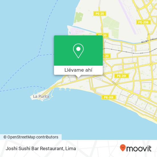 Mapa de Joshi Sushi Bar Restaurant, 468 Calle Colón Cercado, Callao, 07021
