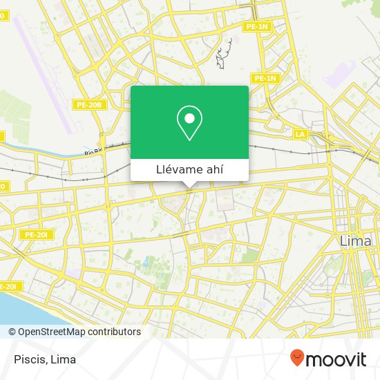 Mapa de Piscis, 2030 Avenida Universitaria Roma, Lima, 15081