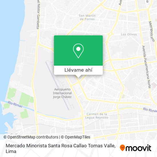 Mapa de Mercado Minorista Santa Rosa Callao Tomas Valle