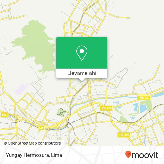 Mapa de Yungay Hermosura