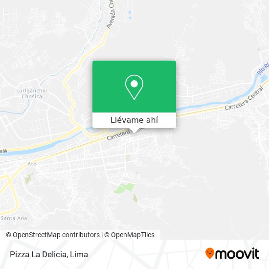 Mapa de Pizza La Delicia