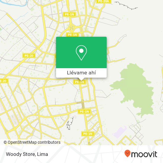 Mapa de Woody Store, 130 Calle Uno Industrial Panamericana Norte, Independencia, 15311