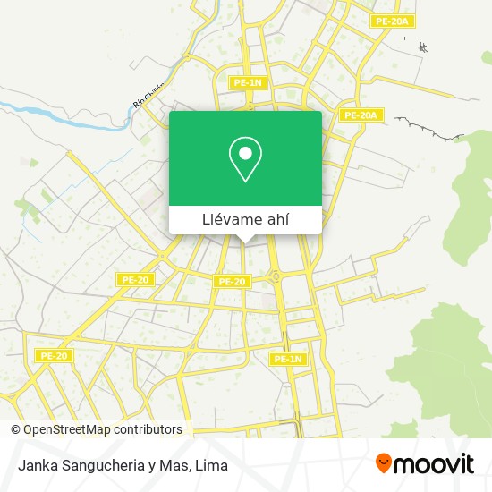 Mapa de Janka Sangucheria y Mas