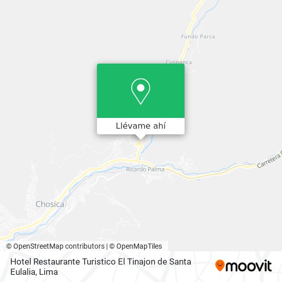 Mapa de Hotel Restaurante Turistico El Tinajon de Santa Eulalia