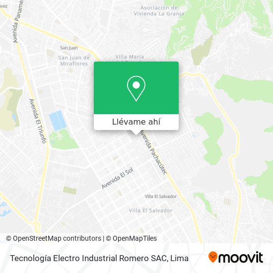 Mapa de Tecnología Electro Industrial Romero SAC