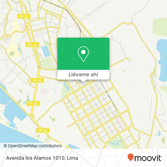 Mapa de Avenida los Alamos 1010