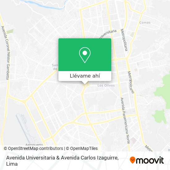 Mapa de Avenida Universitaria & Avenida Carlos Izaguirre