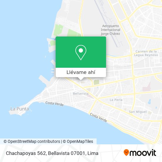 Mapa de Chachapoyas 562, Bellavista 07001