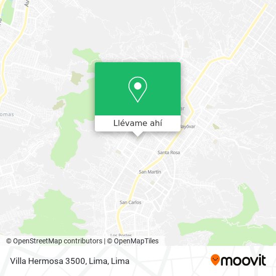 Mapa de Villa Hermosa 3500, Lima