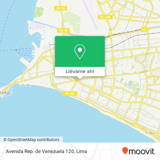 Mapa de Avenida Rep. de Venezuela 120