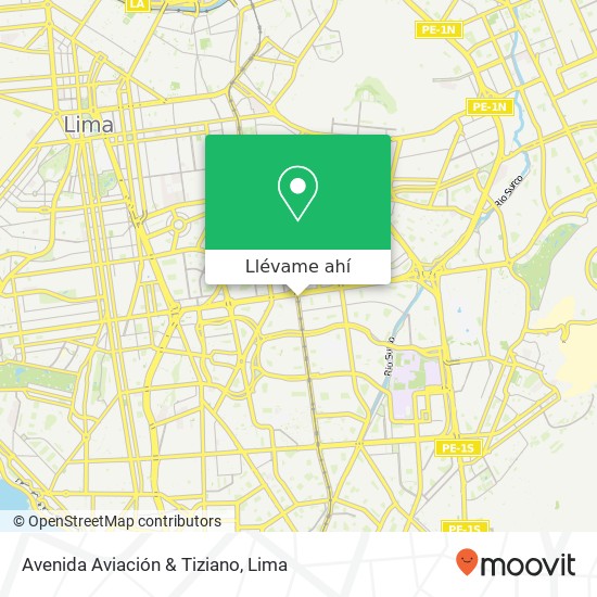 Mapa de Avenida Aviación & Tiziano