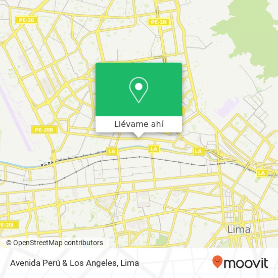 Mapa de Avenida Perú & Los Angeles
