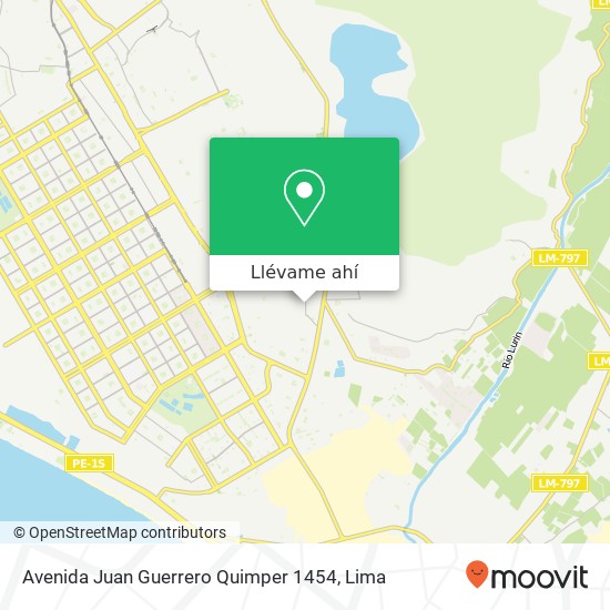 Mapa de Avenida Juan Guerrero Quimper 1454